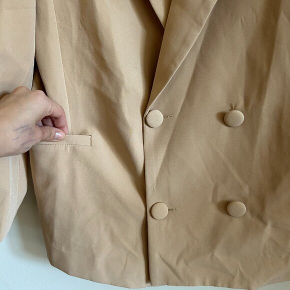 NWT Adika Beige Oversized Blazer - Picture 4 of 4